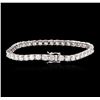Image 2 : 14KT White Gold 8.20ctw Diamond Tennis Bracelet