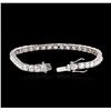 Image 3 : 14KT White Gold 8.20ctw Diamond Tennis Bracelet