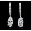 Image 1 : 18KT White Gold 2.54ctw Diamond Earrings
