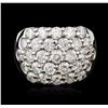 Image 1 : 14KT White Gold 3.64ctw Diamond Ring
