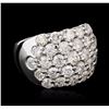 Image 2 : 14KT White Gold 3.64ctw Diamond Ring