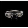 Image 1 : 2.61ctw Black Diamond Ring - 18KT White Gold
