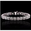 Image 1 : 14KT White Gold 16.39ctw Diamond Tennis Bracelet