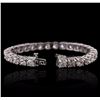 Image 3 : 14KT White Gold 16.39ctw Diamond Tennis Bracelet