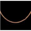 Image 1 : 32.26ctw Orange Sapphire Necklace - 14KT White Gold