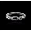 Image 1 : 14KT White Gold 0.08ctw Diamond Ring