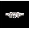 Image 1 : 1.30ctw Diamond Ring - 14KT White Gold