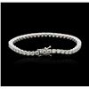 Image 2 : 18KT White Gold 9.44ctw Diamond Tennis Bracelet