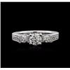 Image 1 : 18KT White Gold 1.07ctw Diamond Ring