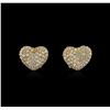 Image 1 : 18KT Yellow Gold 2.24ctw Diamond Earrings
