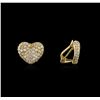 Image 2 : 18KT Yellow Gold 2.24ctw Diamond Earrings