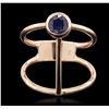 Image 1 : 14KT Rose Gold 0.55ct Sapphire Ring