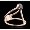 Image 2 : 14KT Rose Gold 0.55ct Sapphire Ring
