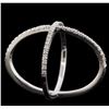 Image 3 : 14KT White Gold 0.61ctw Diamond Ring