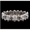 Image 2 : 10.00ctw Diamond Bracelet - 14KT White Gold