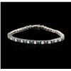 Image 1 : 14KT White Gold 4.78ctw Diamond Tennis Bracelet
