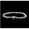 Image 2 : 14KT White Gold 4.78ctw Diamond Tennis Bracelet