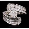 Image 1 : 18KT White Gold 2.56ctw Diamond Ring