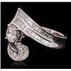 Image 2 : 18KT White Gold 2.56ctw Diamond Ring