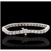 Image 2 : 14KT White Gold 4.54ctw Diamond Tennis Bracelet