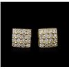 Image 1 : 14KT Yellow Gold 1.46ctw Diamond Earrings