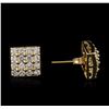 Image 2 : 14KT Yellow Gold 1.46ctw Diamond Earrings