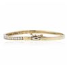 Image 2 : 14KT Yellow Gold 1.21ctw Diamond Bangle Bracelet