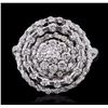 Image 1 : 14KT White Gold 1.28ctw Brilliant Cut Diamond Ring