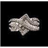 Image 1 : 10KT White Gold 0.70ctw Diamond Ring