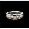 Image 1 : 14KT White Gold 0.31ctw Diamond Ring