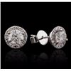 Image 2 : 18KT White Gold 1.53ctw Diamond Earrings