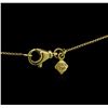 Image 3 : 0.46ctw Diamond Pendant With Chain - 18KT Yellow Gold