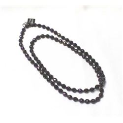 Iridescent Bohemian Glass Bead Necklace