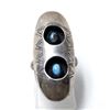 Image 2 : 1950 Navajo Sterling Turquoise Shadowbox Ring Sz 6