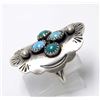 Image 2 : Navajo Old Pawn Sterling Turquoise Ring, Size 8.5