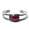 Image 1 : Navajo Sterling Silver Rhodonite Cuff Bracelet