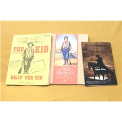 3 Softback Books on Billy the Kid