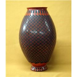Large Mata Ortiz Eye Dazzler Jar by Karen C.