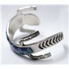 Image 2 : Zuni Sterling Silver Lizard Cuff Bracelet, Signed