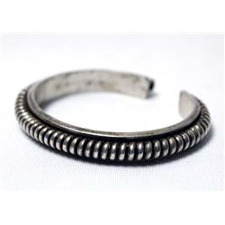 Navajo Sterling Silver Cuff Bracelet