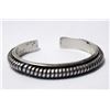Image 2 : Navajo Sterling Silver Cuff Bracelet