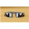 Image 1 : Zuni Sterling Stone to Stone Inlay Watch Band