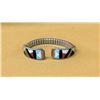 Image 2 : Zuni Sterling Stone to Stone Inlay Watch Band