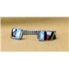 Image 3 : Zuni Sterling Stone to Stone Inlay Watch Band