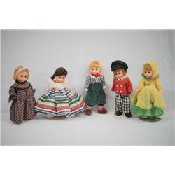 5 Madame Alexander Dolls