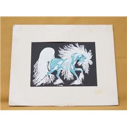 Potawatomi Spirit Horse Print by Woody Crumbo