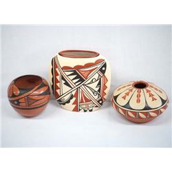 3 Jemez Pottery Jars