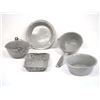 Image 1 : Antique Miniature Gray Splatter Graniteware, 5 pc.