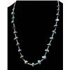 Image 1 : 1940 Navajo Kingman Turquoise Nugget Necklace