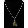 Image 1 : Navajo Sterling Manassa Turquoise Pendant Necklace